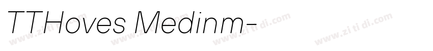 TTHoves Medinm字体转换